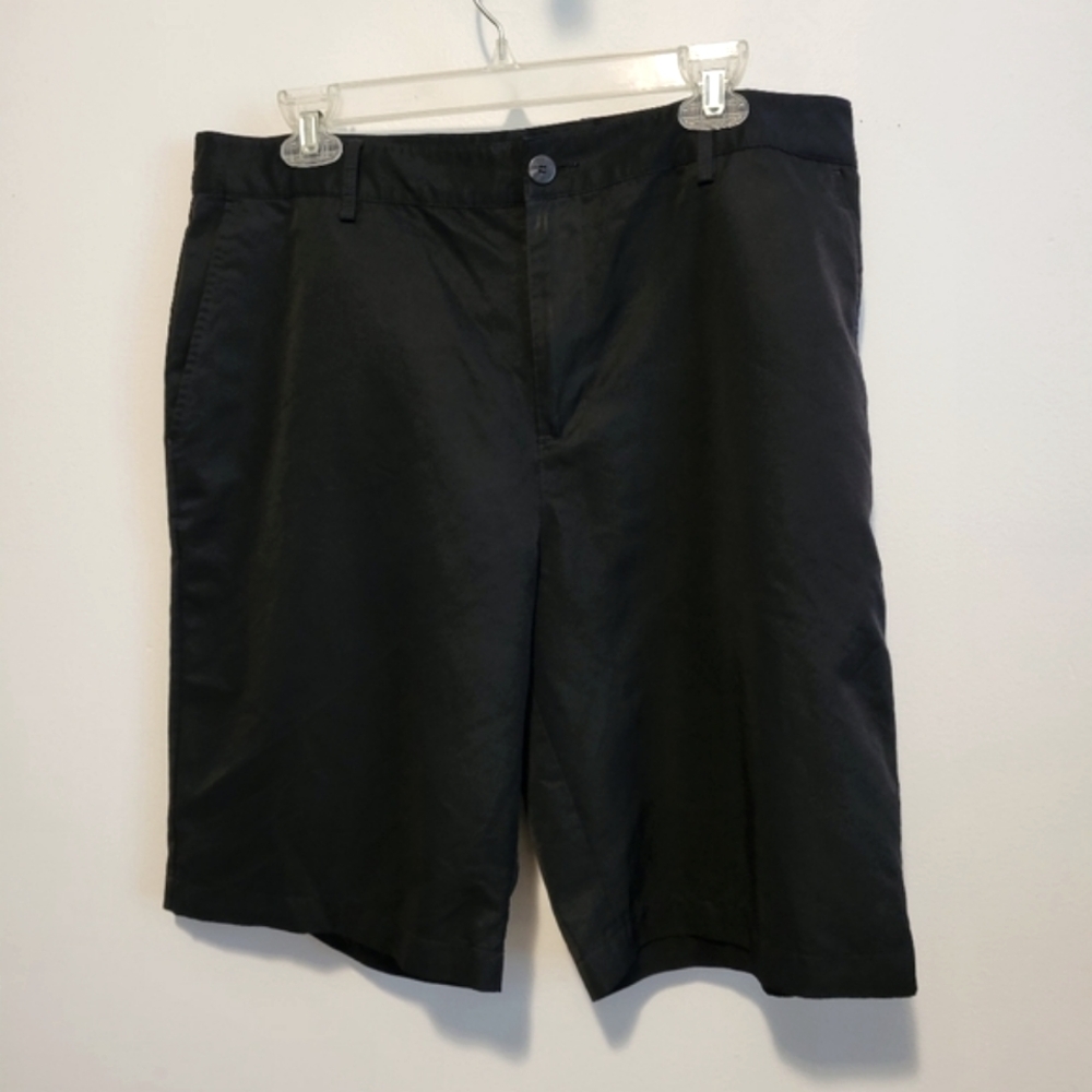 adidas Black Flat Front Shorts Casual Wear